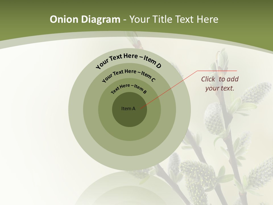 Young Border Blossom PowerPoint Template