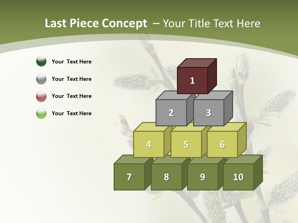 Young Border Blossom PowerPoint Template