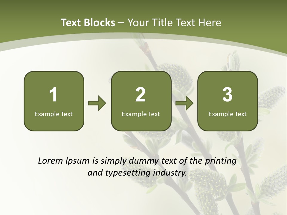 Young Border Blossom PowerPoint Template