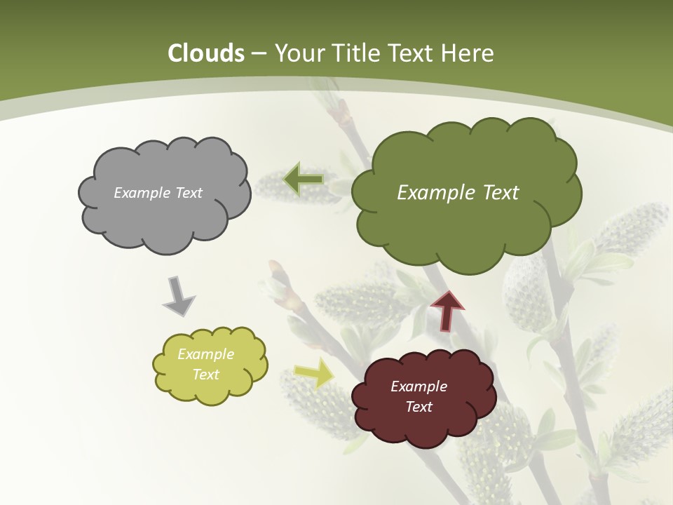 Young Border Blossom PowerPoint Template