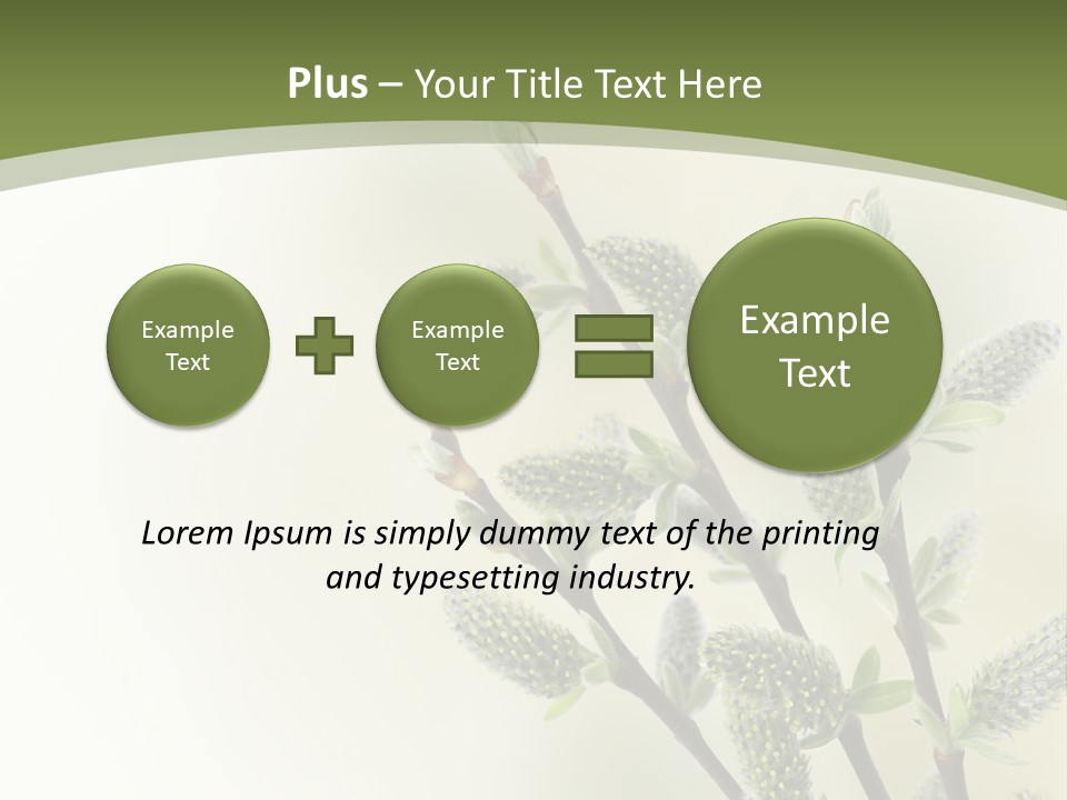 Young Border Blossom PowerPoint Template