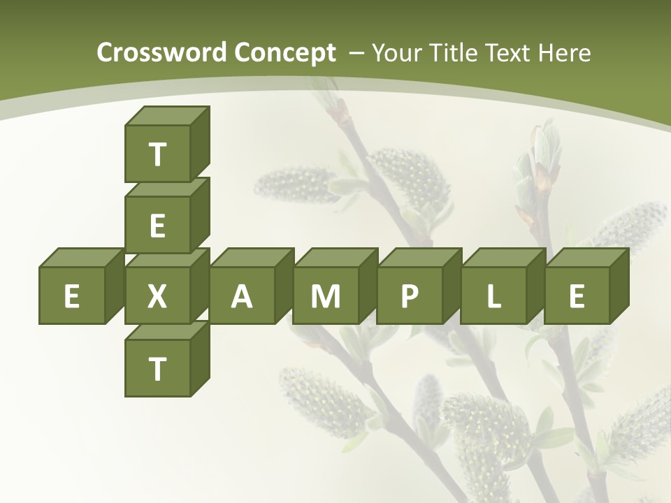 Young Border Blossom PowerPoint Template