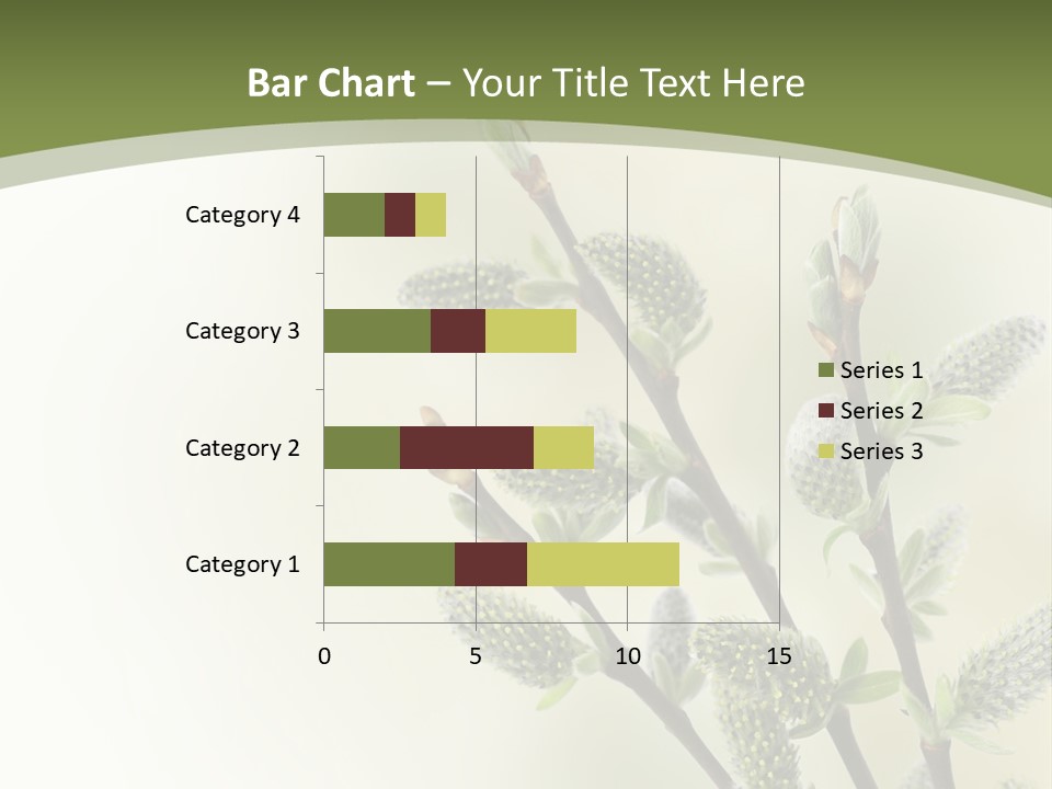 Young Border Blossom PowerPoint Template