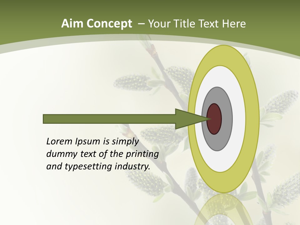 Young Border Blossom PowerPoint Template