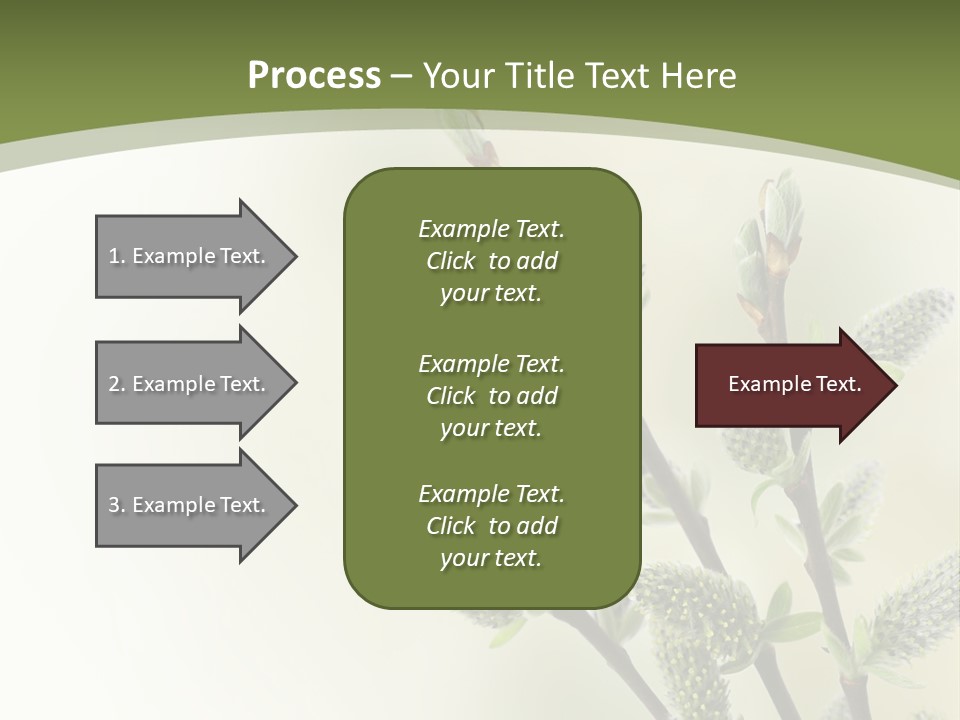 Young Border Blossom PowerPoint Template