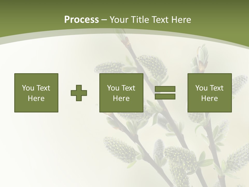 Young Border Blossom PowerPoint Template