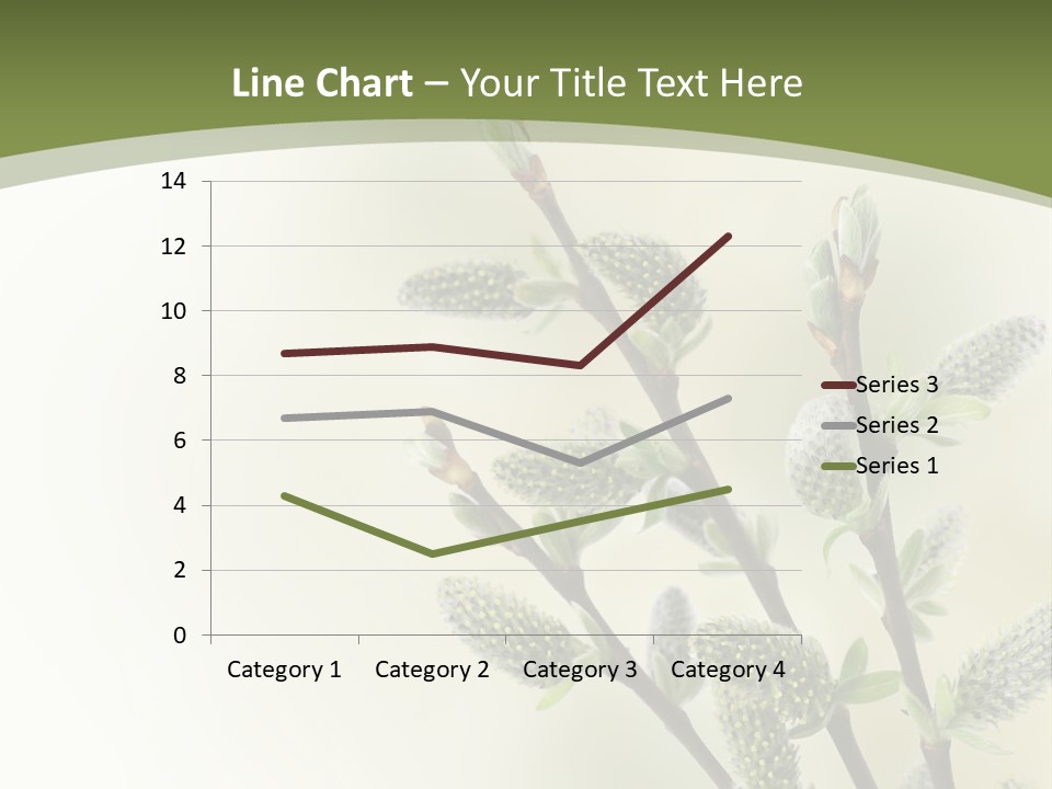 Young Border Blossom PowerPoint Template
