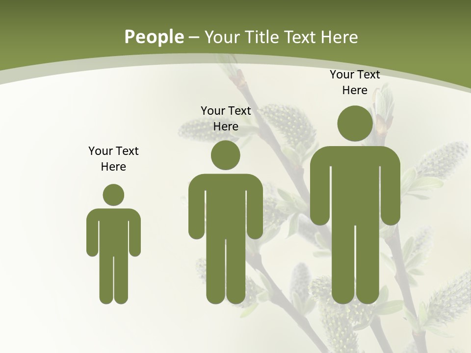 Young Border Blossom PowerPoint Template