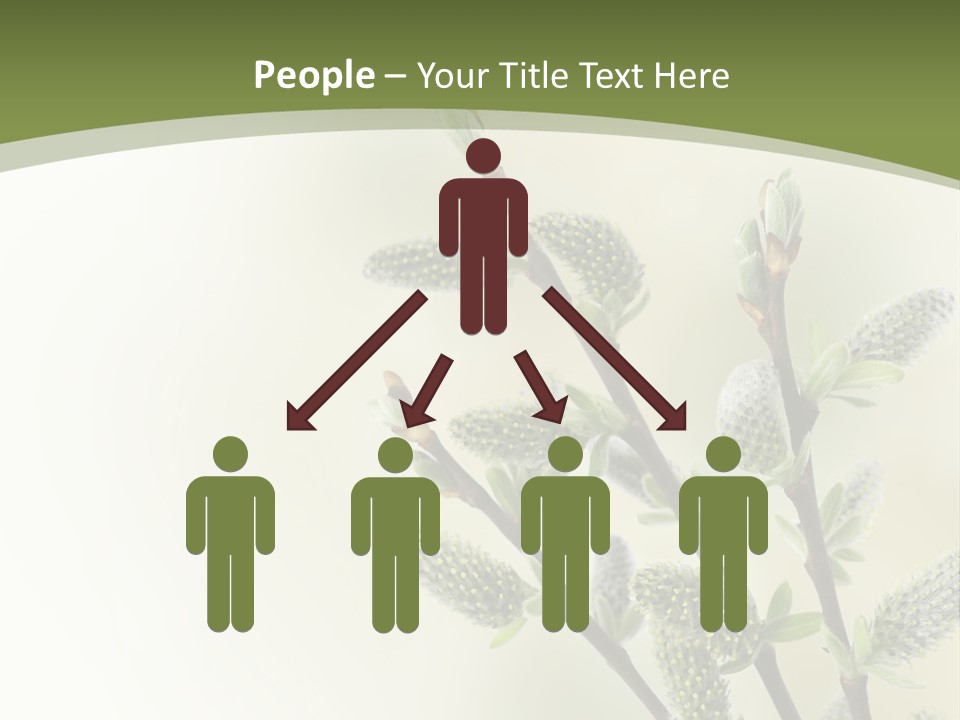 Young Border Blossom PowerPoint Template