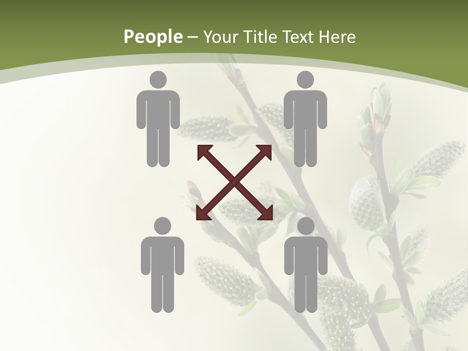 Young Border Blossom PowerPoint Template