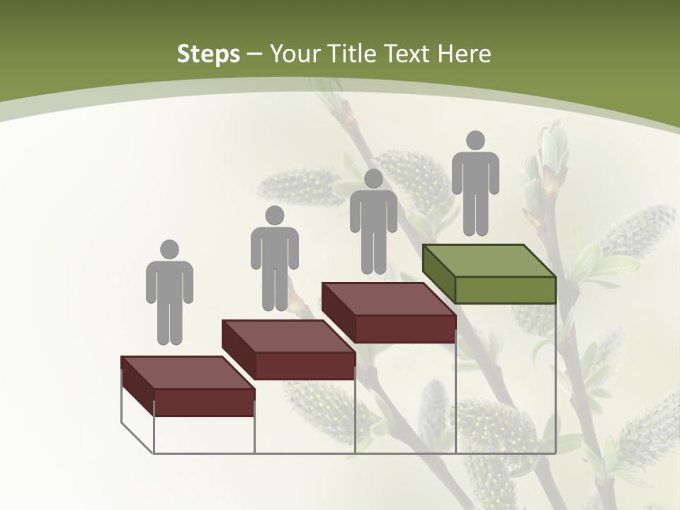 Young Border Blossom PowerPoint Template