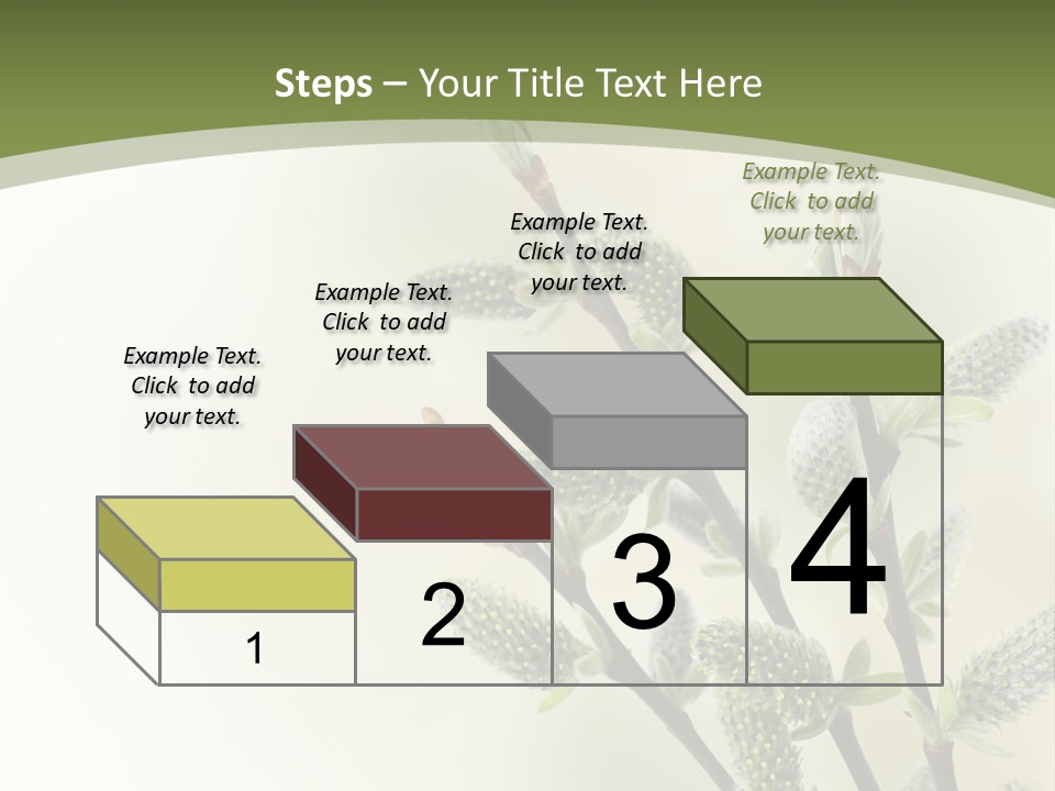 Young Border Blossom PowerPoint Template