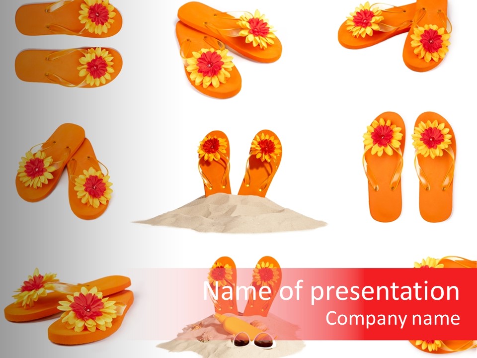 Flip Flop Flip Relaxation PowerPoint Template