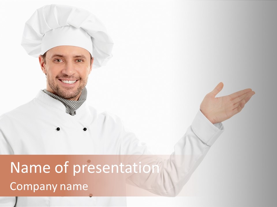 Mature Male Uniform PowerPoint Template