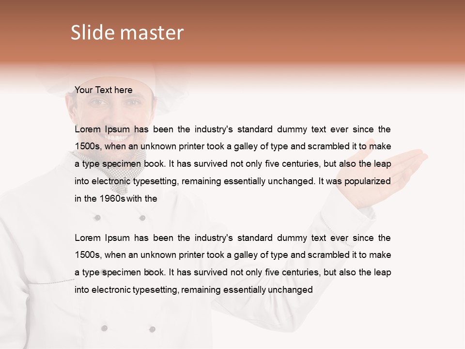 Mature Male Uniform PowerPoint Template