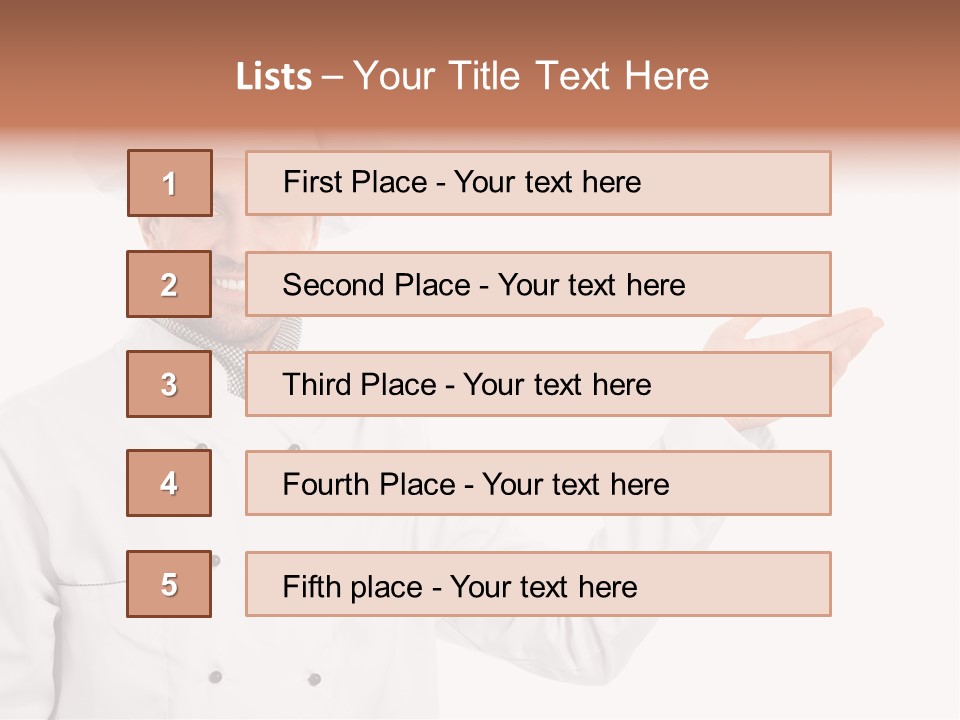 Mature Male Uniform PowerPoint Template