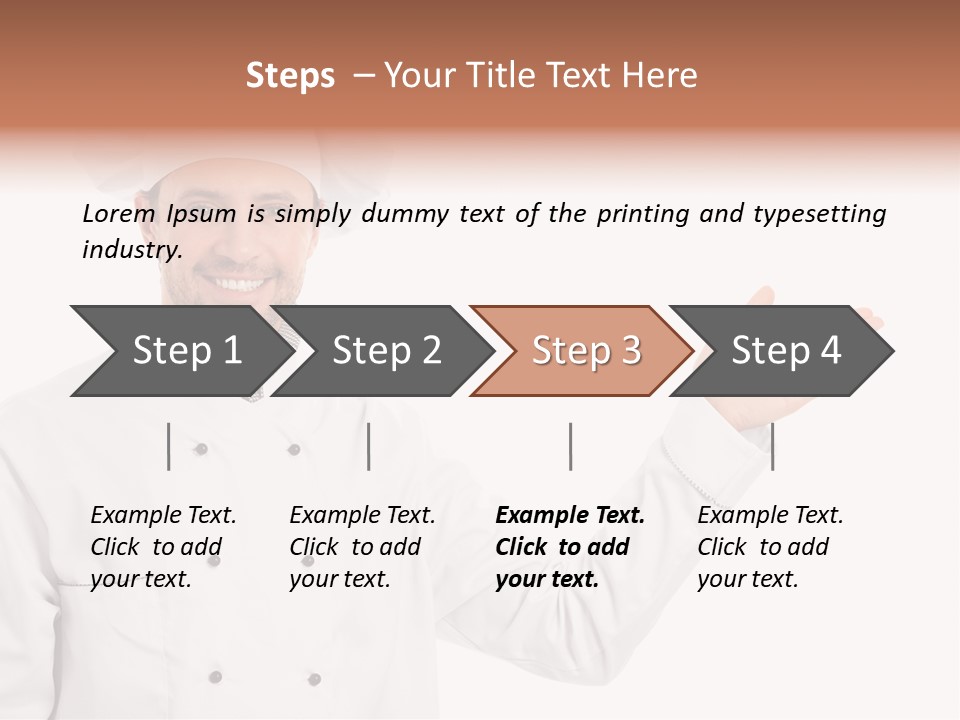Mature Male Uniform PowerPoint Template