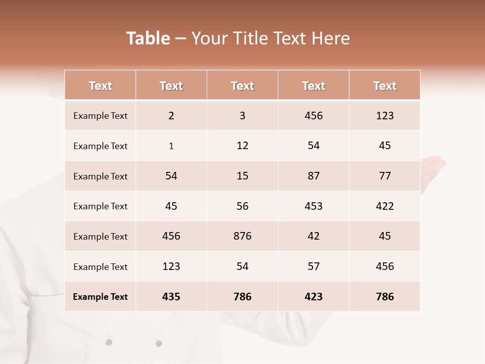 Mature Male Uniform PowerPoint Template