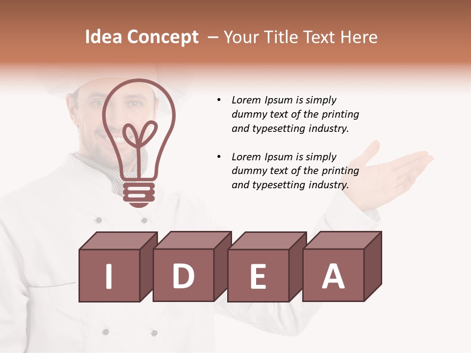 Mature Male Uniform PowerPoint Template