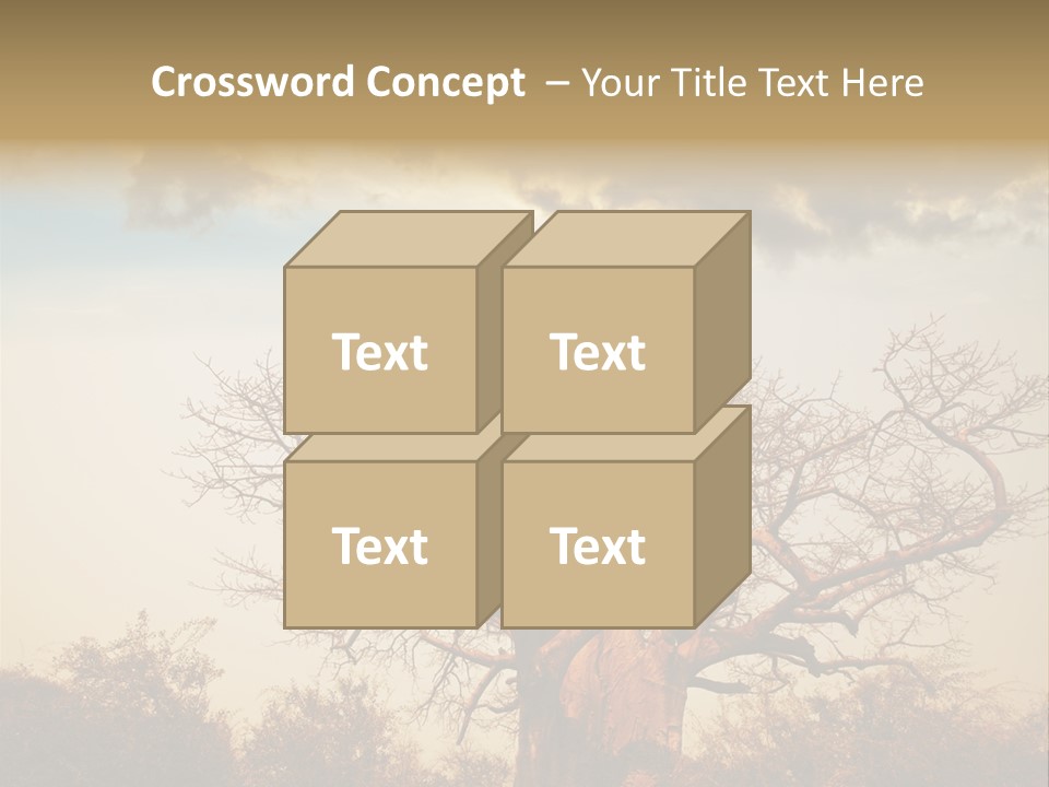 Travel Africa Sunset PowerPoint Template