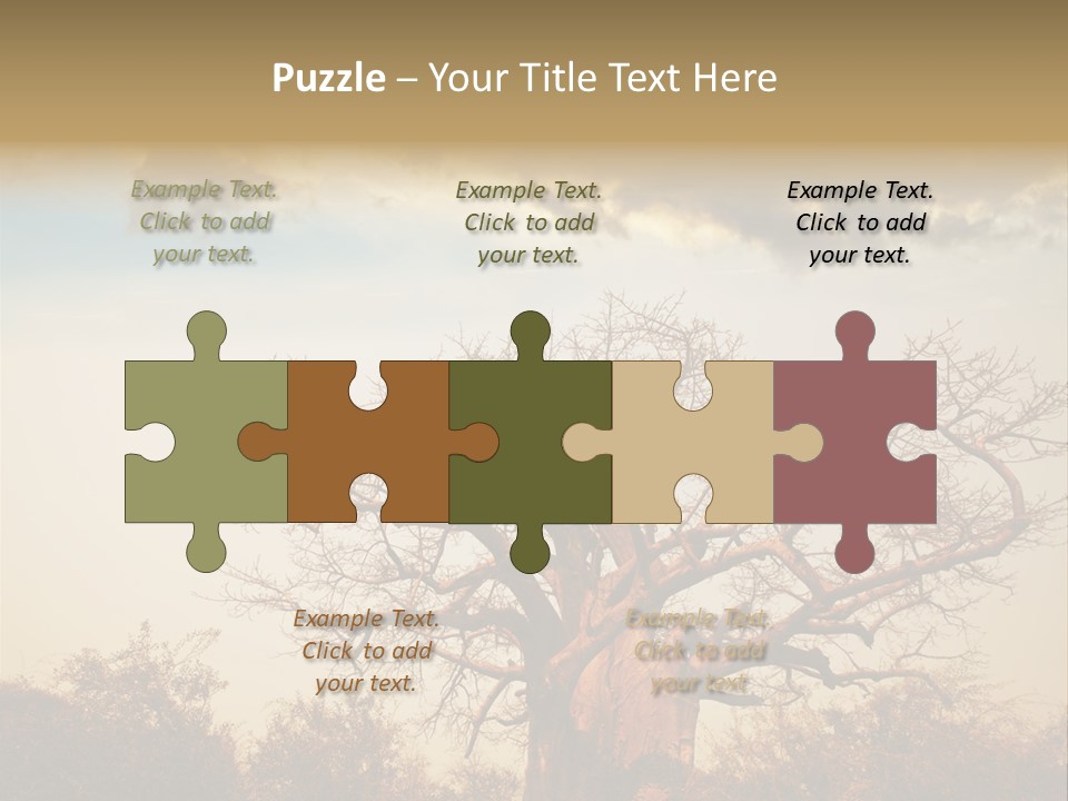 Travel Africa Sunset PowerPoint Template