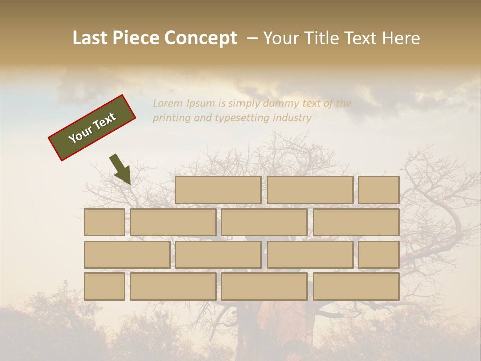 Travel Africa Sunset PowerPoint Template