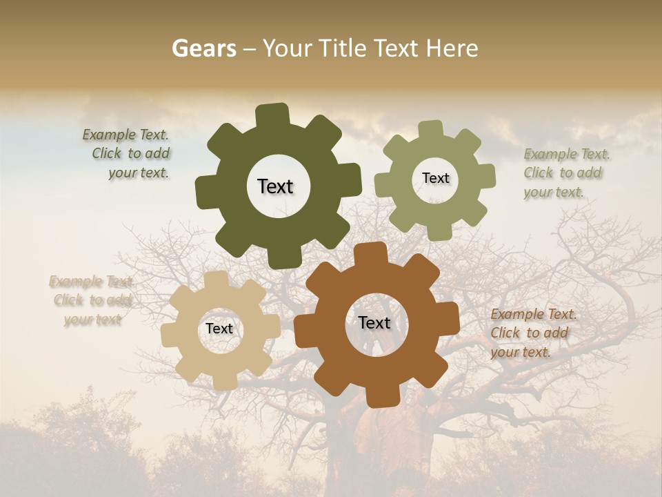 Travel Africa Sunset PowerPoint Template