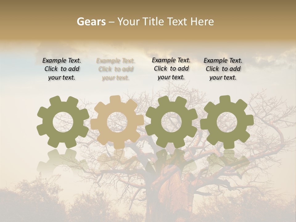 Travel Africa Sunset PowerPoint Template