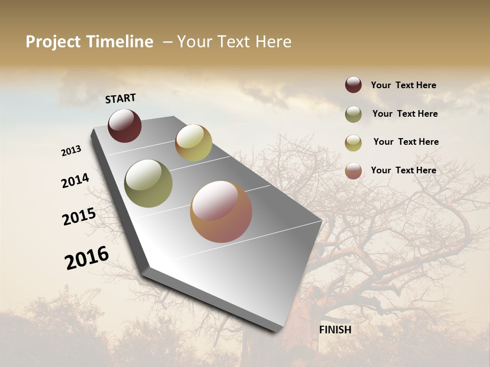 Travel Africa Sunset PowerPoint Template