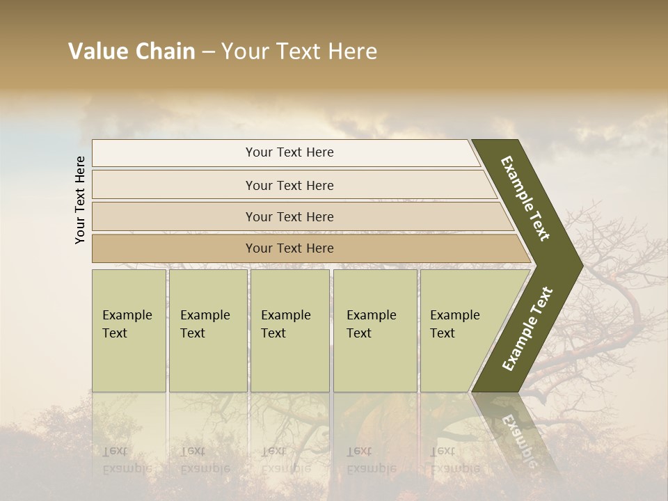 Travel Africa Sunset PowerPoint Template
