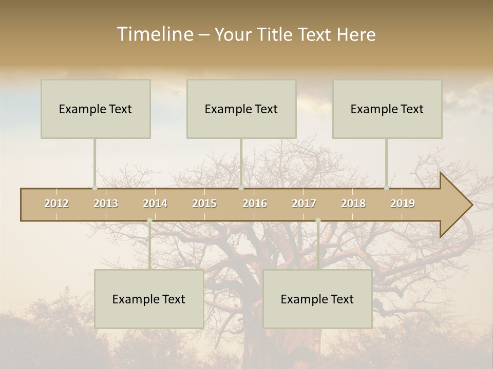 Travel Africa Sunset PowerPoint Template
