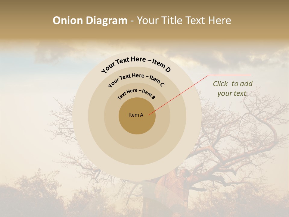 Travel Africa Sunset PowerPoint Template
