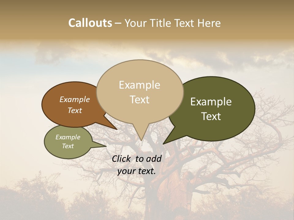 Travel Africa Sunset PowerPoint Template