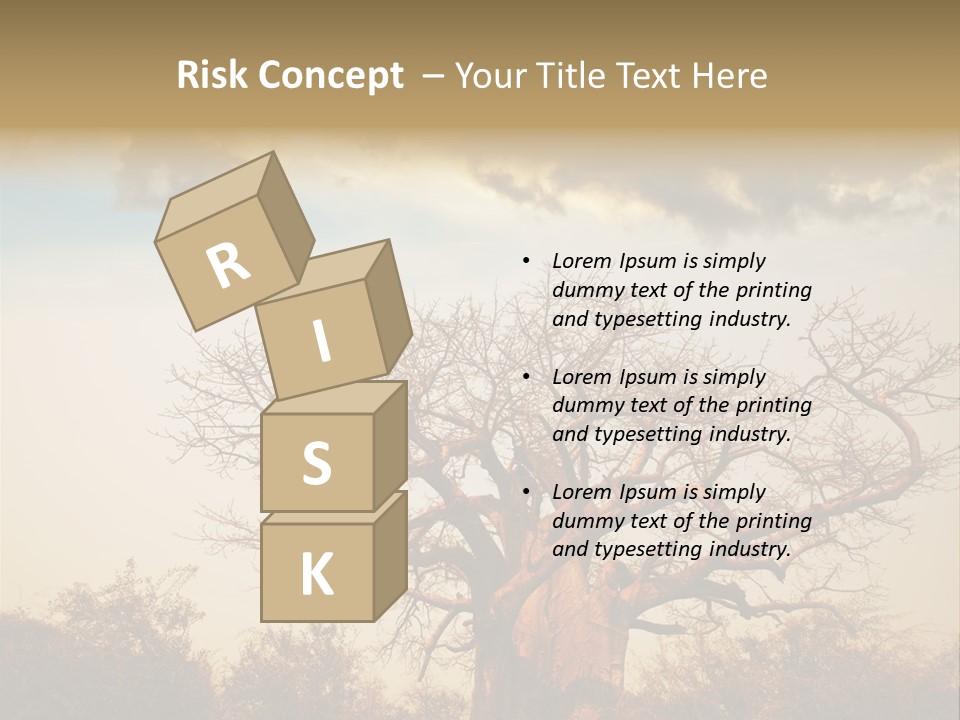 Travel Africa Sunset PowerPoint Template