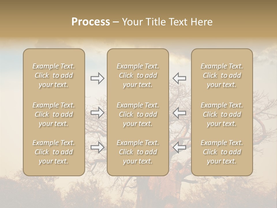 Travel Africa Sunset PowerPoint Template
