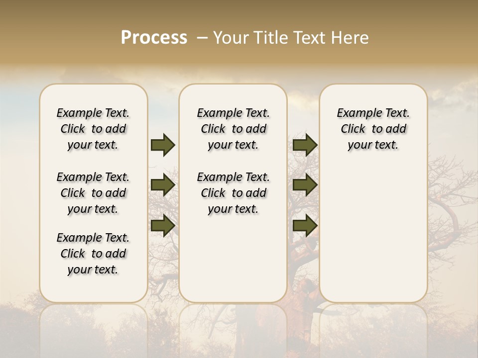 Travel Africa Sunset PowerPoint Template