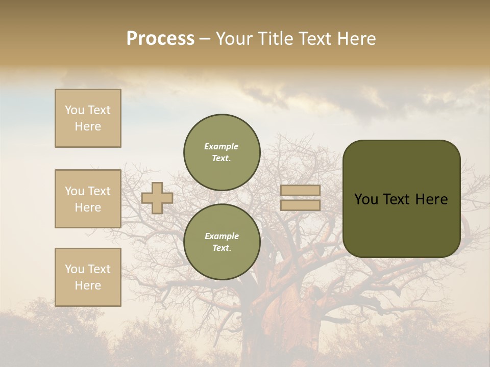 Travel Africa Sunset PowerPoint Template