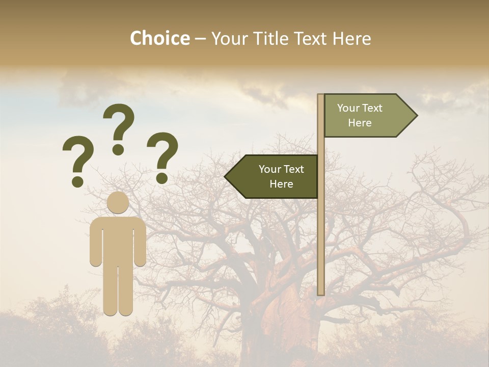 Travel Africa Sunset PowerPoint Template