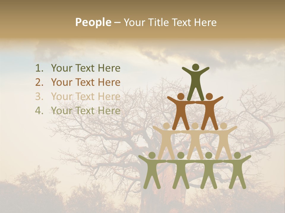 Travel Africa Sunset PowerPoint Template