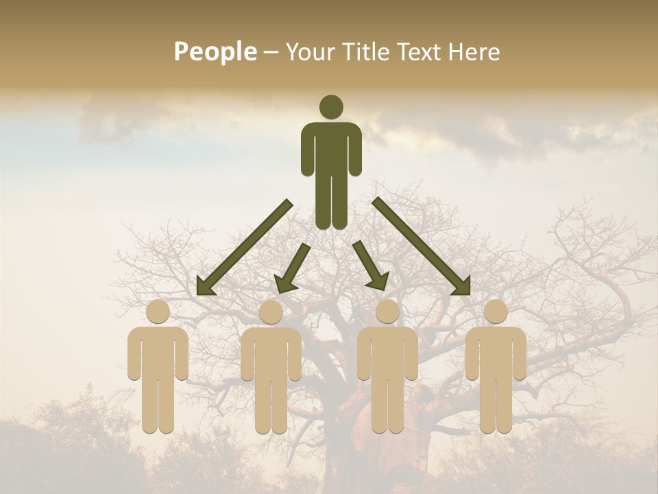 Travel Africa Sunset PowerPoint Template