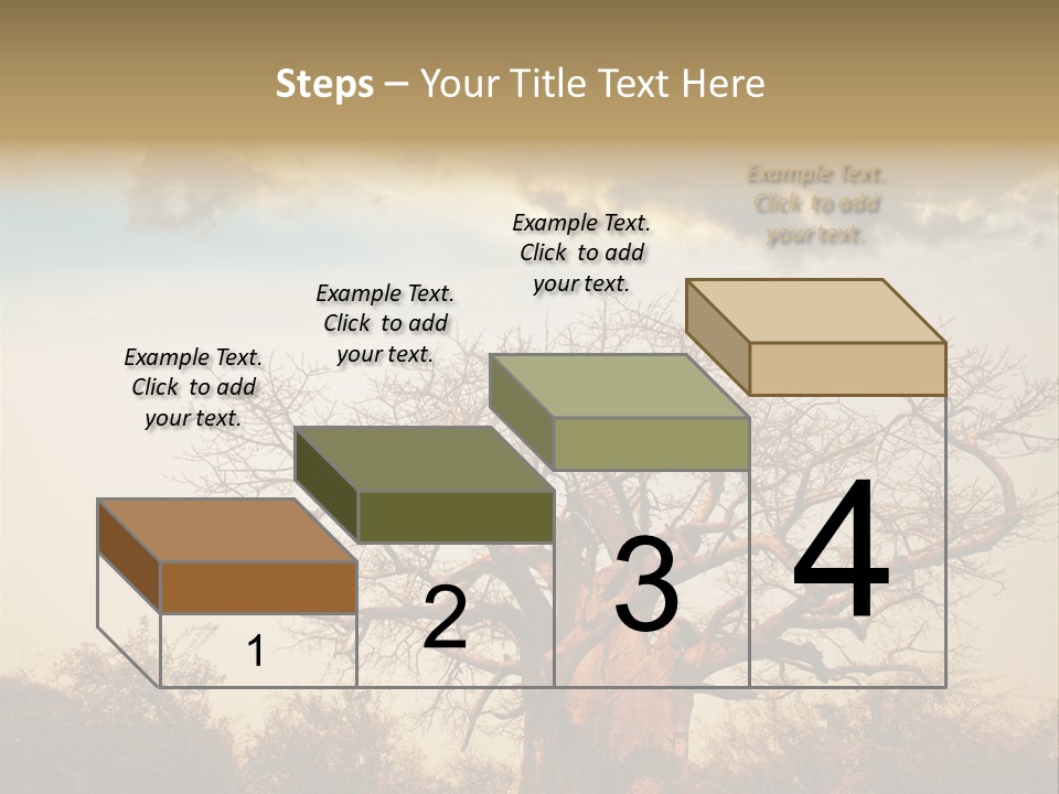 Travel Africa Sunset PowerPoint Template