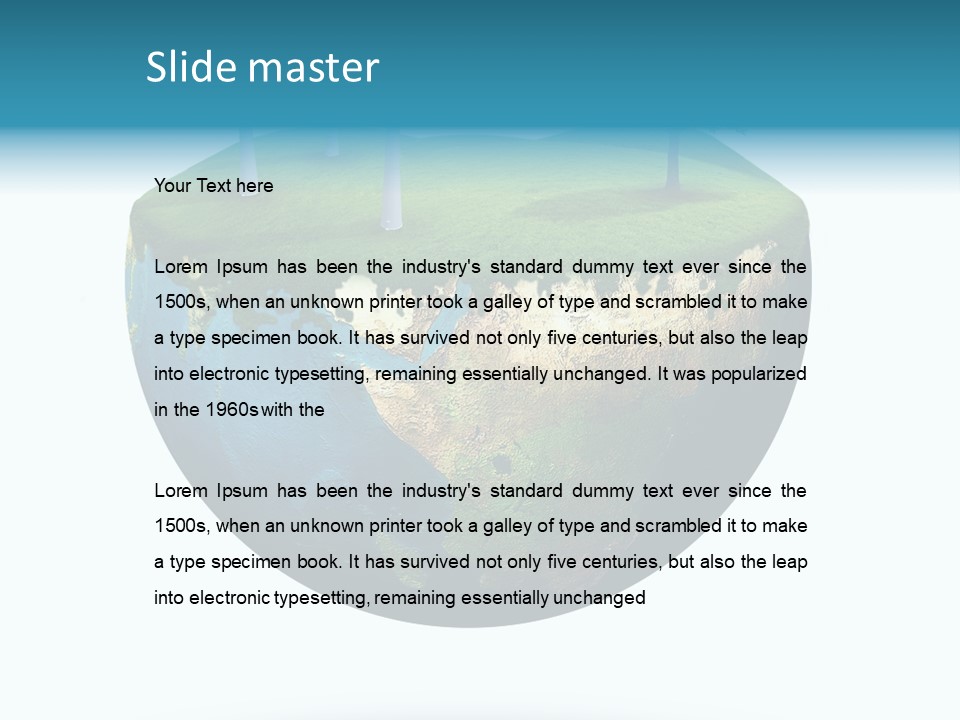 Concept Background Grass PowerPoint Template