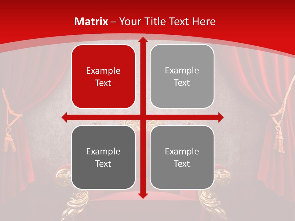 Old Textured Curtain PowerPoint Template