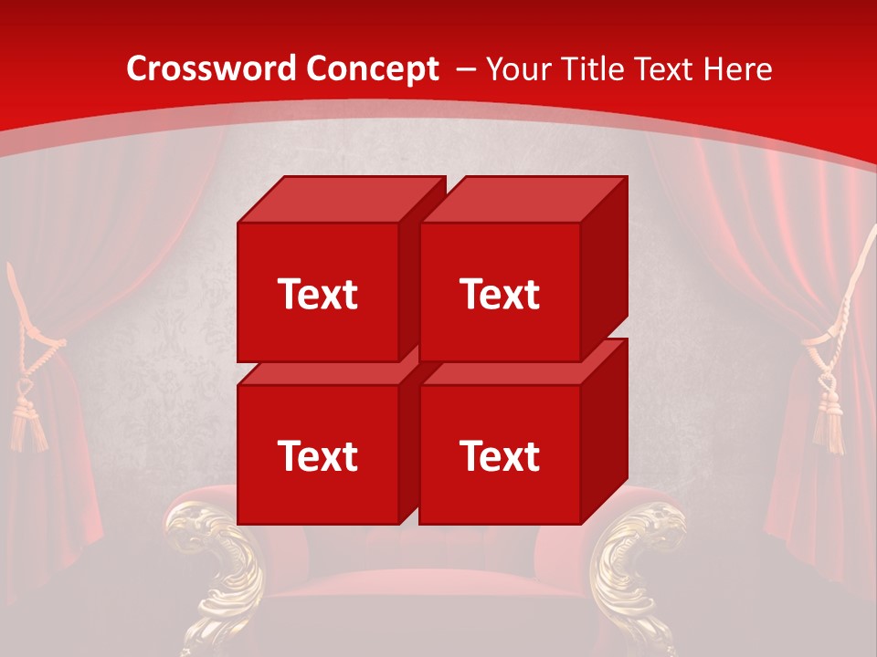 Old Textured Curtain PowerPoint Template