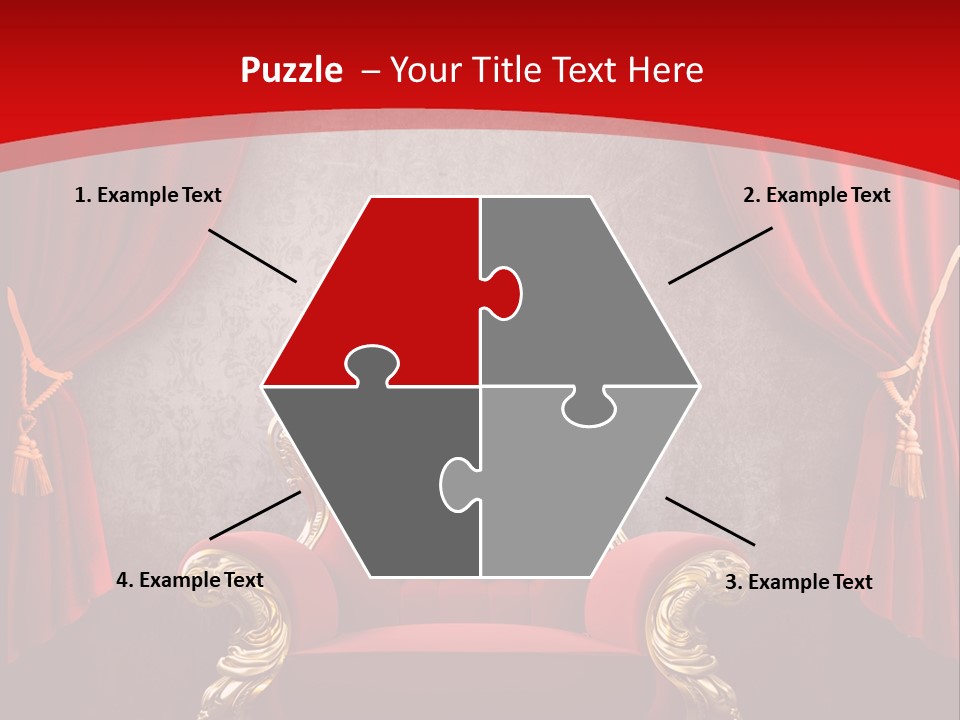 Old Textured Curtain PowerPoint Template