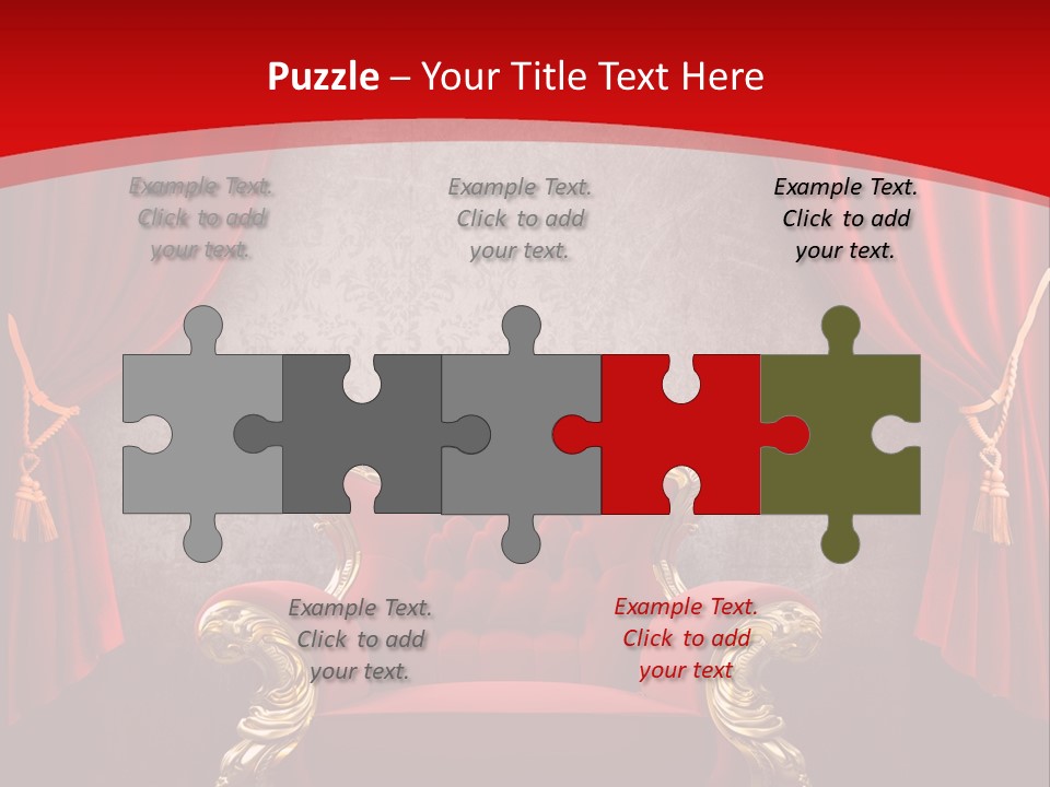 Old Textured Curtain PowerPoint Template