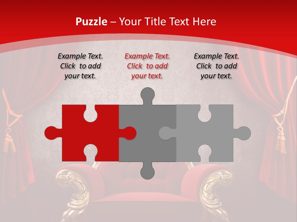 Old Textured Curtain PowerPoint Template