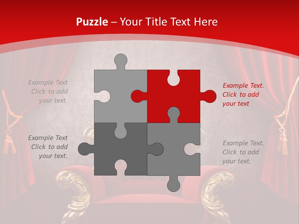 Old Textured Curtain PowerPoint Template