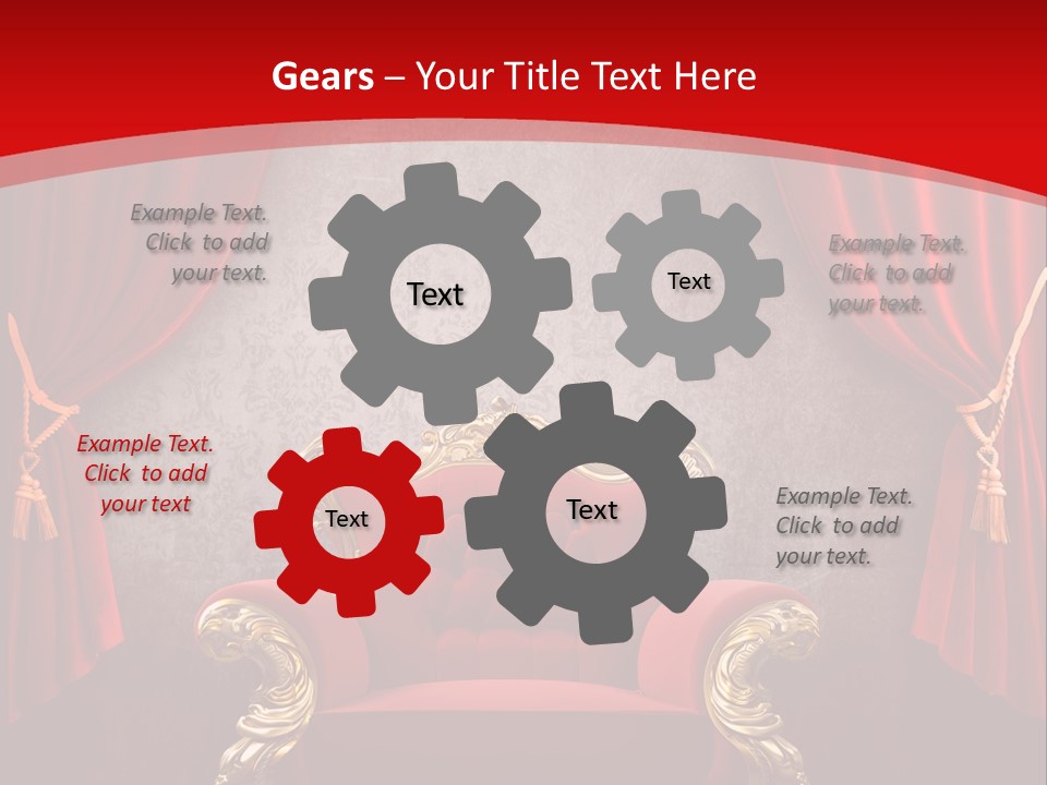 Old Textured Curtain PowerPoint Template