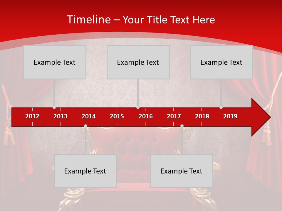 Old Textured Curtain PowerPoint Template